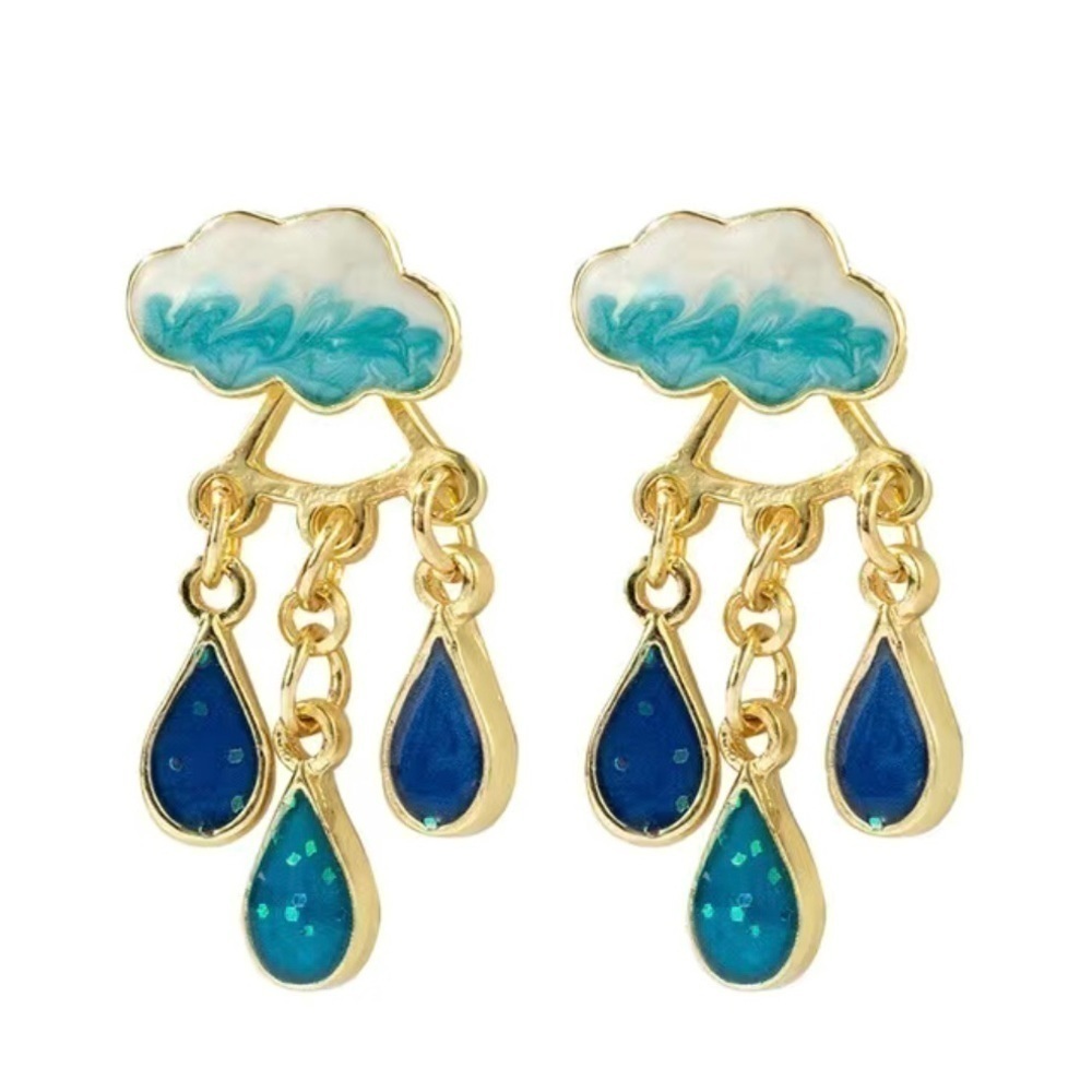 Cute Rainy Cloud Earrings